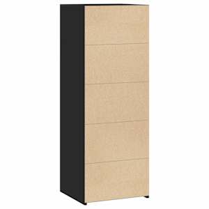 Skříň highboard černá 45 x 41 x 124 cm kompozitní dřevo - obrázek 6