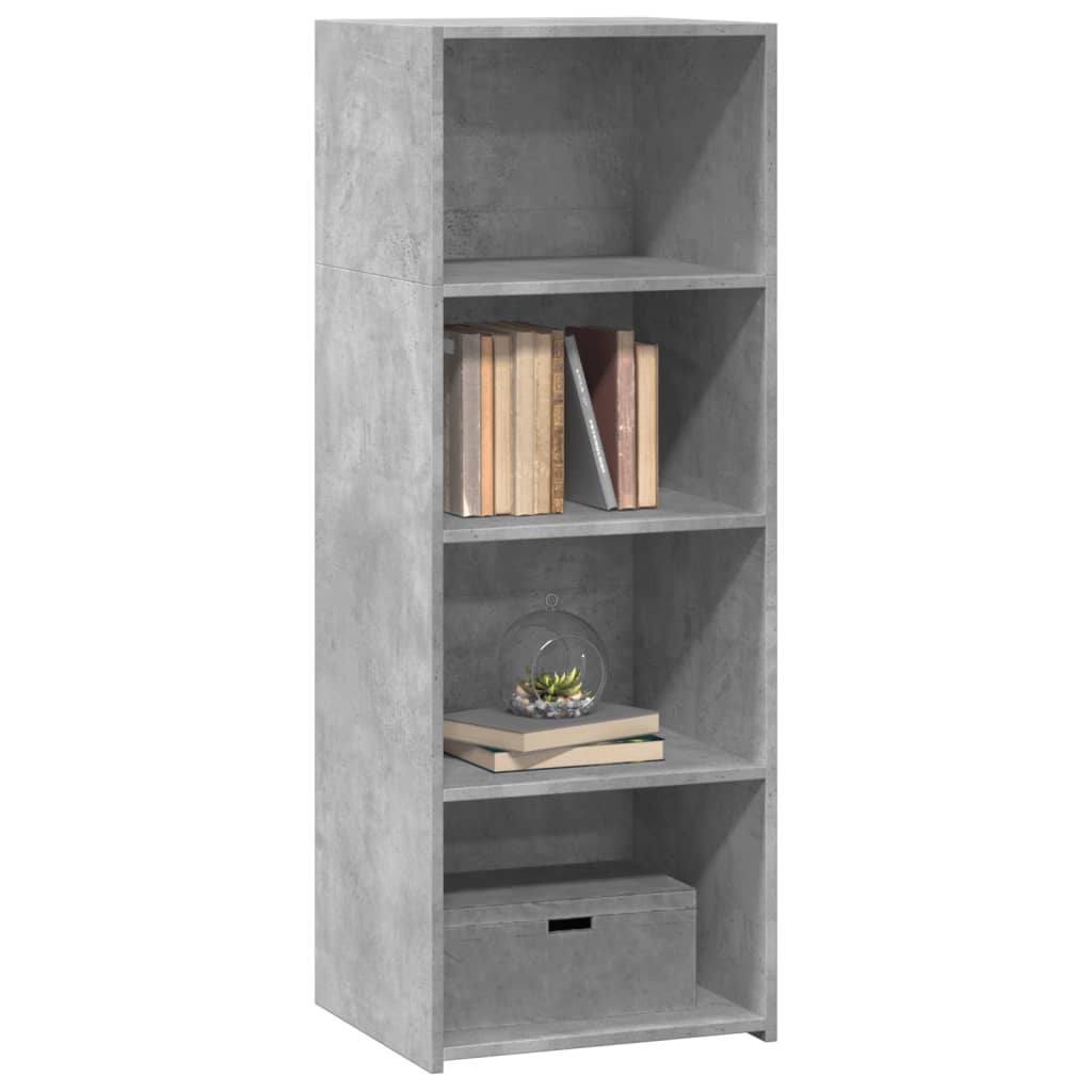 vidaXL Hoge kast 45x41x124 cm bewerkt hout betongrijs afbeelding