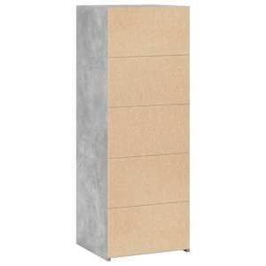 Skříň highboard betonově šedá 45 x 41 x 124 cm kompozitní dřevo - obrázek 6