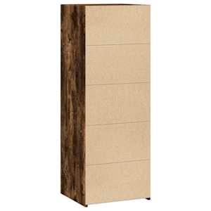 Skříň highboard kouřový dub 45 x 41 x 124 cm kompozitní dřevo - obrázek 6