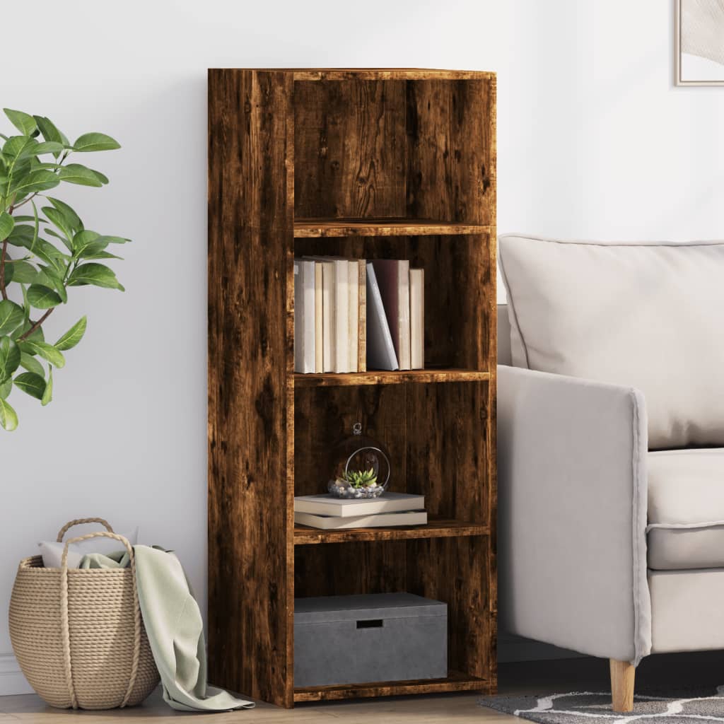 vidaXL Highboard Räuchereiche 45x41x124 cm Holzwerkstoff