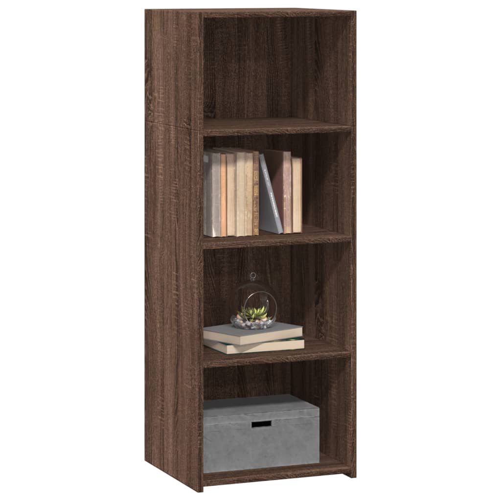 vidaXL Hoge kast 45x41x124 cm bewerkt hout bruin eikenkleurig afbeelding