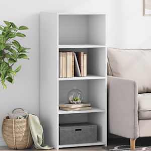 Skříň highboard bílá 50 x 41 x 124 cm kompozitní dřevo - obrázek 1