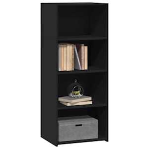 Skříň highboard černá 50 x 41 x 124 cm kompozitní dřevo - obrázek 3