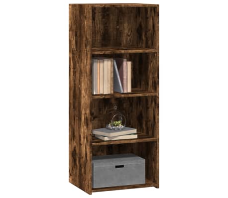 vidaXL Buffet haut ch&ecirc;ne fum&eacute; 50x41x124 cm bois d'ing&eacute;nierie