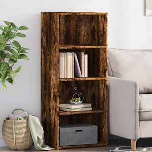 Skříň highboard kouřový dub 50 x 41 x 124 cm kompozitní dřevo - obrázek 1