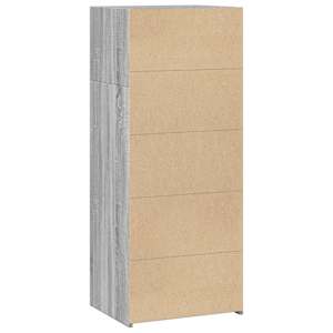 Skříň highboard šedá sonoma 50 x 41 x 124 cm kompozitní dřevo - obrázek 6