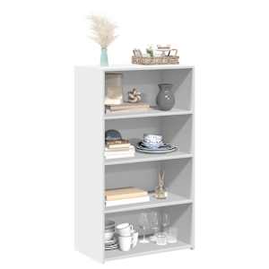 Skříň highboard bílá 70 x 41 x 124 cm kompozitní dřevo - obrázek 3