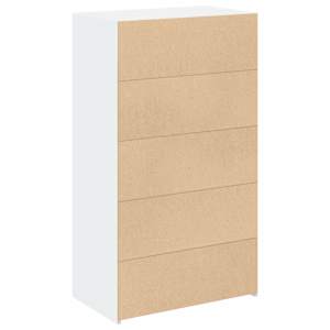Skříň highboard bílá 70 x 41 x 124 cm kompozitní dřevo - obrázek 6