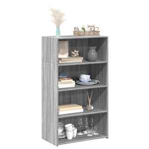 Skříň highboard šedá sonoma 70 x 41 x 124 cm kompozitní dřevo - obrázek 3