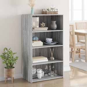Skříň highboard šedá sonoma 70 x 41 x 124 cm kompozitní dřevo - obrázek 1