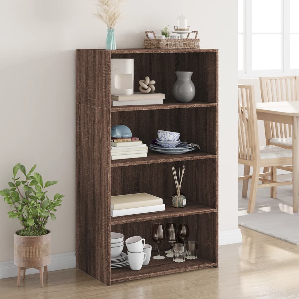 vidaXL Dulap înalt, stejar maro, 70x41x124 cm, lemn prelucrat