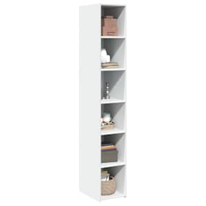Skříň highboard bílá 30 x 41 x 185 cm kompozitní dřevo - obrázek 3