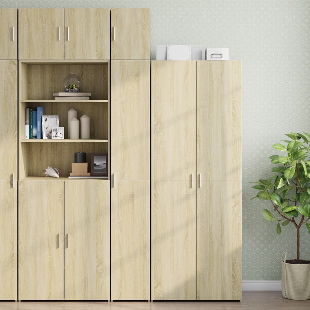 Hochschrank Schmal Sonoma-Eiche 30×42,5×225 cm Holzwerkstoff