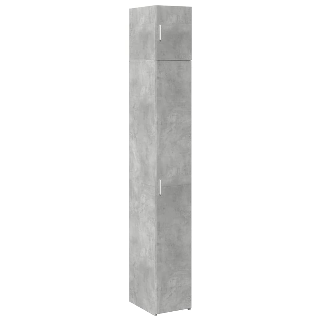 E-shop vidaXL Úzka úložná skrinka betónová 30x42,5x225 cm kompozitné drevo