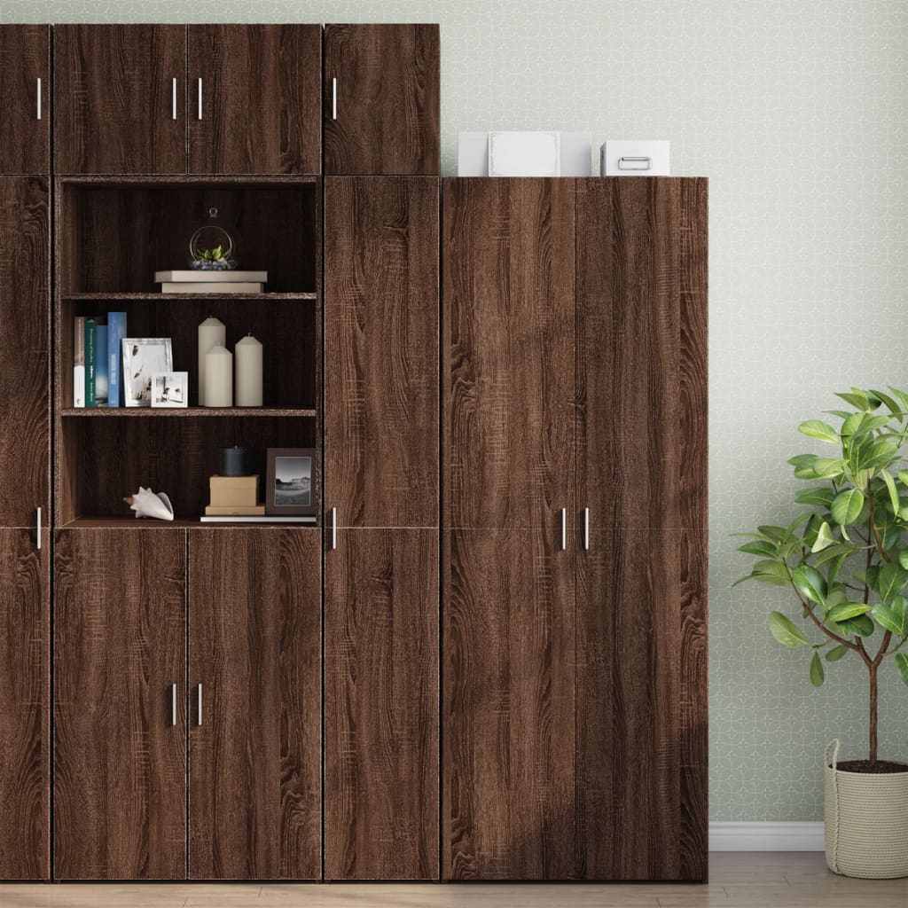 Hochschrank Schmal Eichen-Optik 30×42,5×225 cm Holzwerkstoff