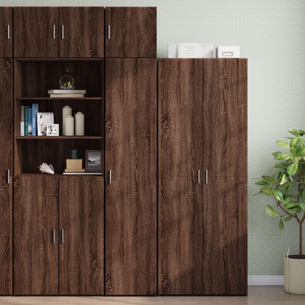 Hochschrank Schmal Eichen-Optik 40×42,5×225 cm Holzwerkstoff