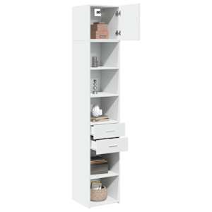 vidaXL Armoire de rangement mince blanc 40x42,5x225 cm