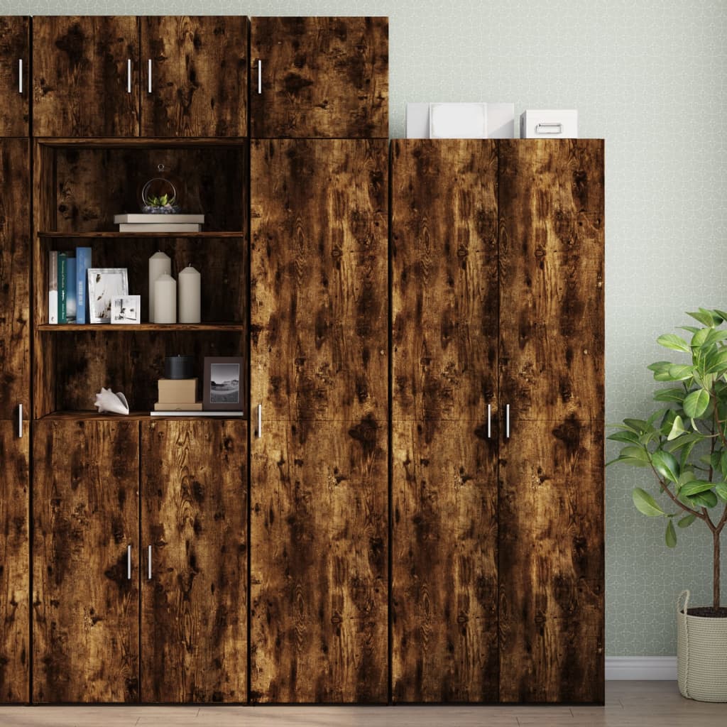 Hochschrank Schmal Räuchereiche 45×42,5×225 cm Holzwerkstoff