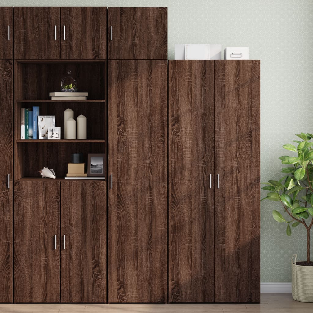 Hochschrank Schmal Eichen-Optik 45×42,5×225 cm Holzwerkstoff