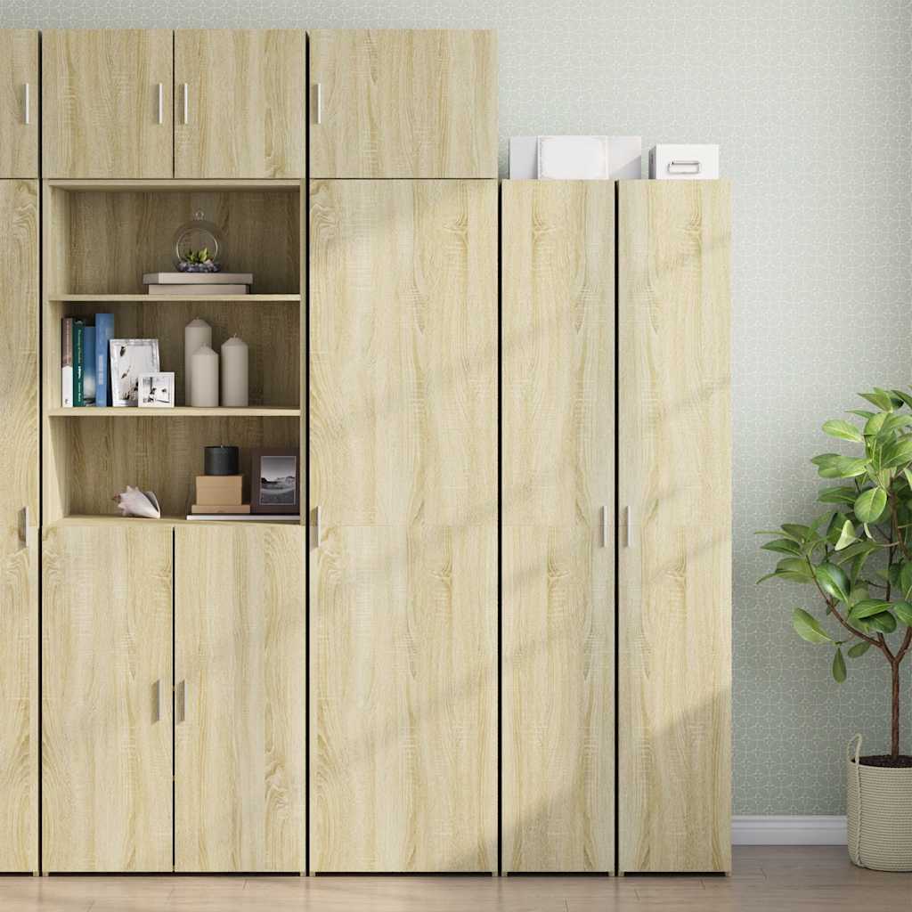 vidaXL Dulap de depozitare slim, stejar sonoma, 50x42,5x225cm, lemn