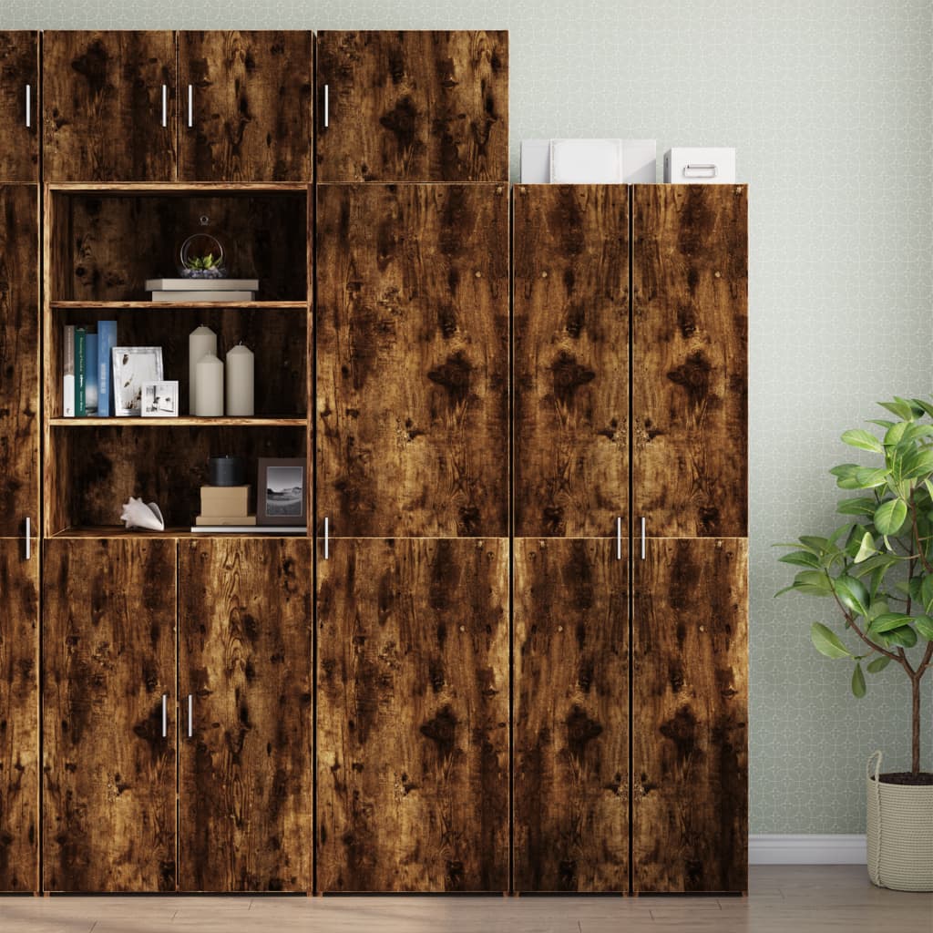 Hochschrank Schmal Räuchereiche 50×42,5×225 cm Holzwerkstoff