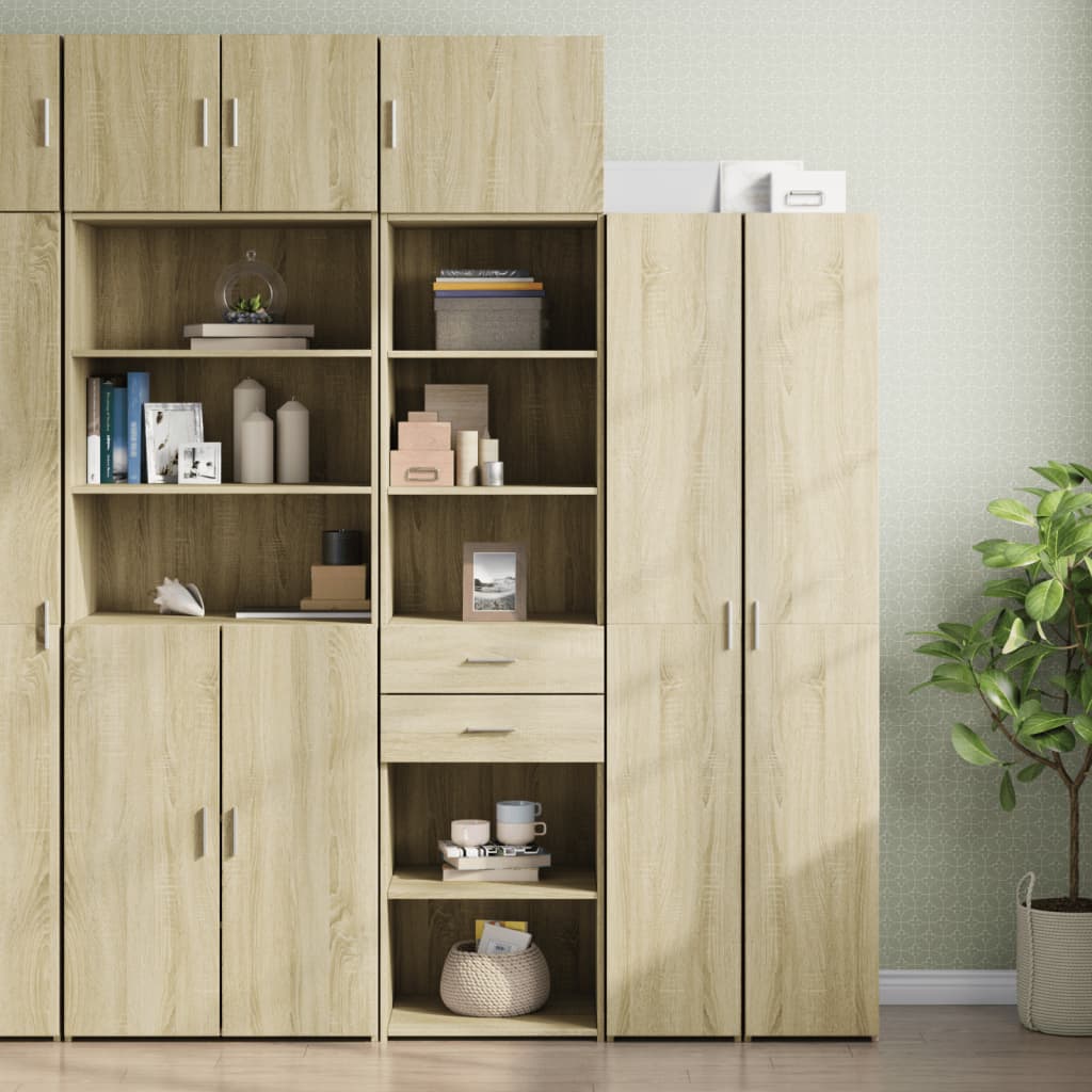 Hochschrank Schmal Sonoma-Eiche 50×42,5×225 cm Holzwerkstoff