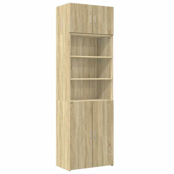 vidaXL hoiukapp, Sonoma tamm, 70 x 42,5 x 225 cm, tehispuit