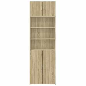 Úzká úložná dub sonoma 70x42,5x225 cm kompozitní dřevo - obrázek 4