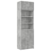 vidaXL hoiukapp, betoonhall, 70 x 42,5 x 225 cm, tehispuit