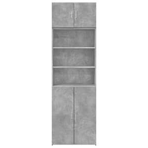 Úložná skříňka betonově šedá 70x42,5x225 cm kompozitní dřevo - obrázek 4