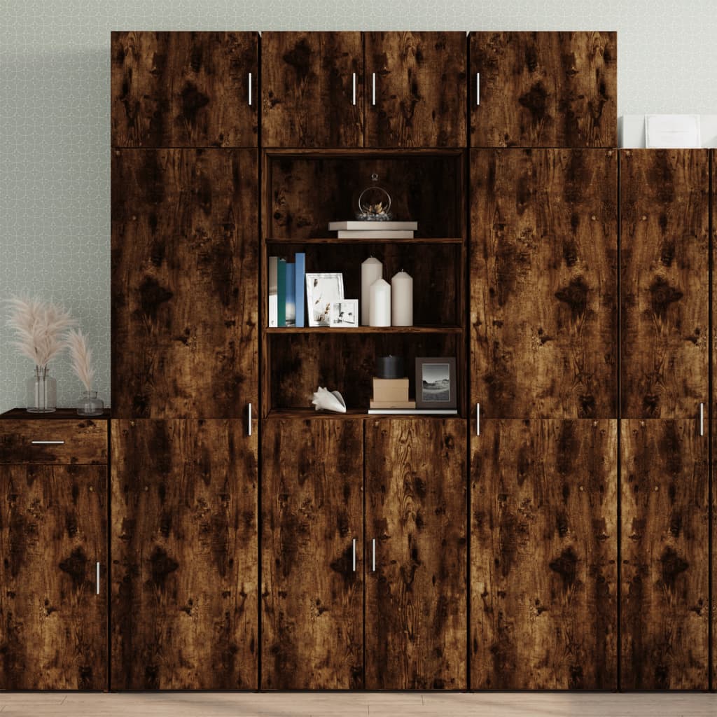 Hochschrank Räuchereiche 70×42,5×225 cm Holzwerkstoff