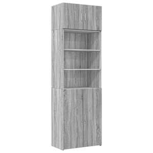 vidaXL hoiukapp, hall Sonoma tamm, 70 x 42,5 x 225 cm tehispuit