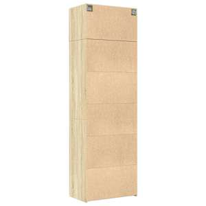Úzká úložná dub sonoma 70x42,5x225 cm kompozitní dřevo - obrázek 8