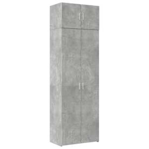 Úložná skříňka betonově šedá 70x42,5x225 cm kompozitní dřevo - obrázek 2