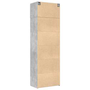 Úložná skříňka betonově šedá 70x42,5x225 cm kompozitní dřevo - obrázek 8