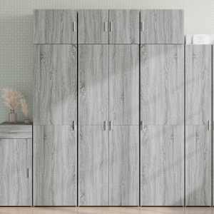 Omara za shranjevanje siva sonoma 70x42,5x225 cm inž. les