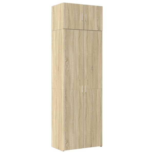 vidaXL hoiukapp, Sonoma tamm, 70 x 42,5 x 225 cm, tehispuit