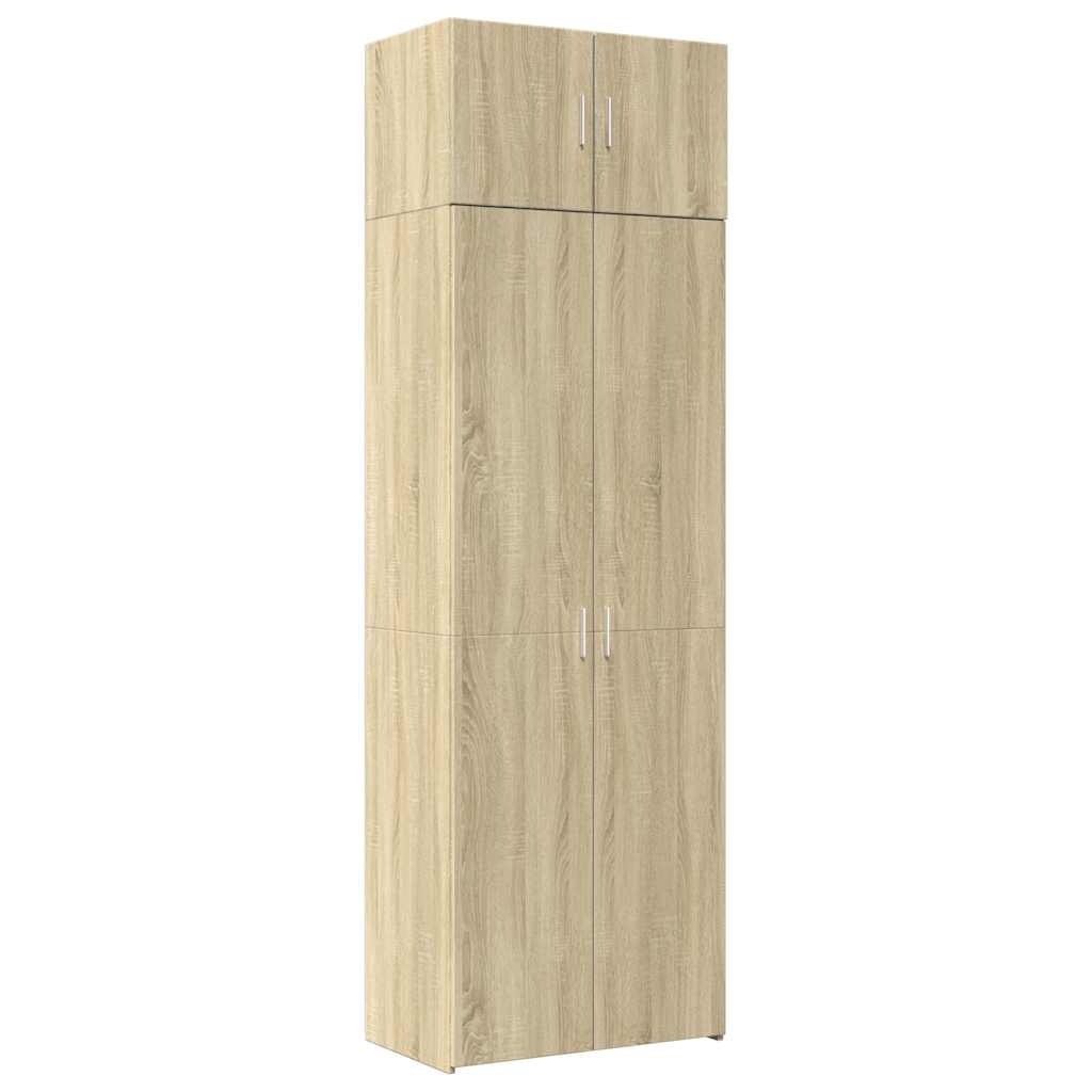 vidaXL Úzká úložná dub sonoma 70x42,5x225 cm kompozitní dřevo