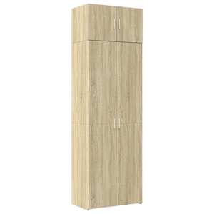 Úzká úložná dub sonoma 70x42,5x225 cm kompozitní dřevo - obrázek 2