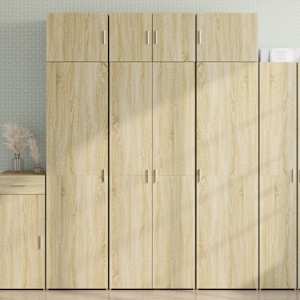 Úzká úložná dub sonoma 70x42,5x225 cm kompozitní dřevo - obrázek 1