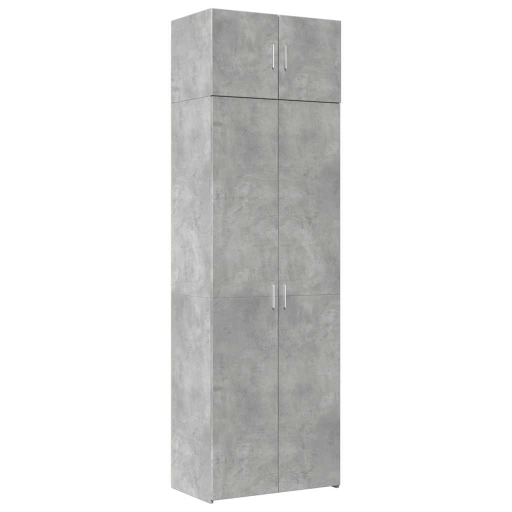 vidaXL Úložná skříňka betonově šedá 70x42,5x225 cm kompozitní dřevo