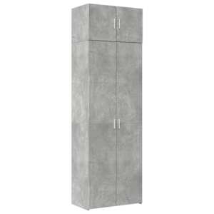 Úložná skříňka betonově šedá 70x42,5x225 cm kompozitní dřevo - obrázek 2