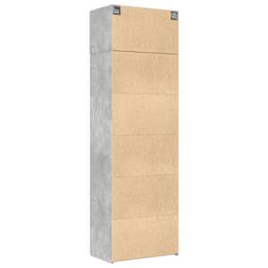 Úložná skříňka betonově šedá 70x42,5x225 cm kompozitní dřevo - obrázek 8