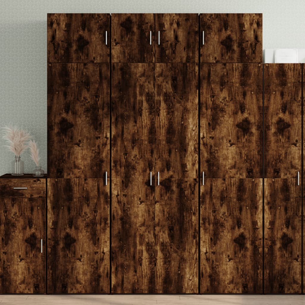 Hochschrank Räuchereiche 70×42,5×225 cm Holzwerkstoff