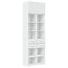 vidaXL hoiukapp, valge, 70 x 42,5 x 225 cm, tehispuit