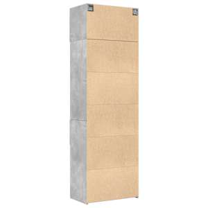 Úložná skříňka betonově šedá 70x42,5x225 cm kompozitní dřevo - obrázek 8
