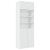 vidaXL hoiukapp, valge, 80 x 42,5 x 225 cm, tehispuit