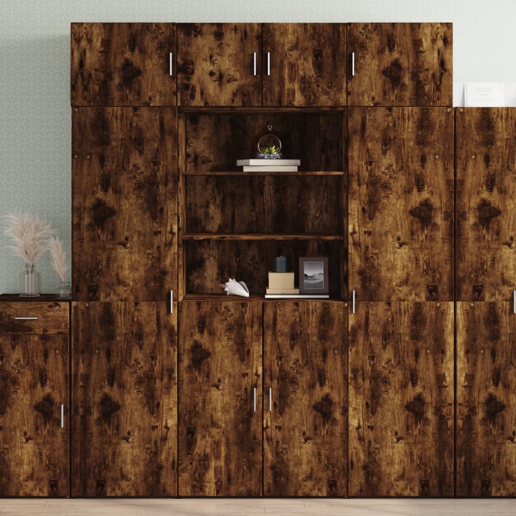 Hochschrank Räuchereiche 80×42,5×225 cm Holzwerkstoff