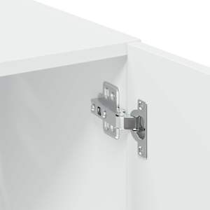 Skříň highboard bílá 80 x 42,5 x 249 cm kompozitní dřevo - obrázek 9